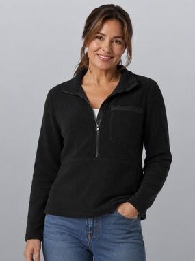 Halara 3/4 length pullover fleece NWT